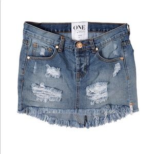 One Teaspoon Junkyard Skirt